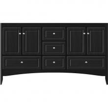 Strasser Woodenwork 36.694 - 60 X 21 X 34.5 Wallingford Vanity Ultra Midnight Oak Db