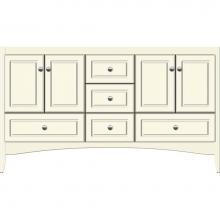 Strasser Woodenwork 31.113 - 60 X 18 X 34.5 Wallingford Vanity Ultra Sat Biscuit Db