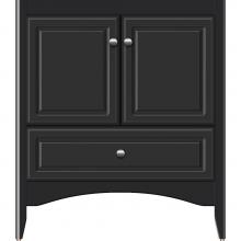 Strasser Woodenwork 31.965 - 30 X 18 X 34.5 Wallingford Vanity Ultra Sat Black Std