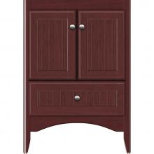 Strasser Woodenwork 34-391 - 24 X 18 X 34.5 Wallingford Town Vanity Beaded Dk Cherry 3 Drw