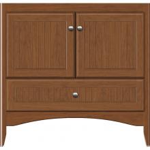 Strasser Woodenwork 34-991 - 36 X 21 X 34.5 Wallingford Town Vanity Beaded Cinn Cherry 3 Drw