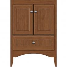 Strasser Woodenwork 34-499 - 24 X 21 X 34.5 Wallingford Town Vanity Beaded Cinn Cherry 3 Drw