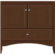 Strasser Woodenwork 34-990 - 36 X 21 X 34.5 Wallingford Town Vanity Beaded Pecan Cherry 3 Drw