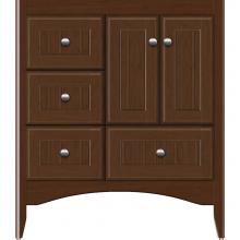 Strasser Woodenwork 36.368 - 30 X 18 X 34.5 Wallingford Vanity Beaded Pecan Cherry Lh