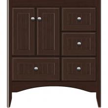 Strasser Woodenwork 32.122 - 30 X 21 X 34.5 Wallingford Vanity Beaded Choc Cherry Rh