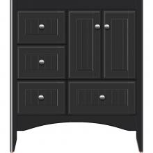 Strasser Woodenwork 32.963 - 30 X 18 X 34.5 Wallingford Vanity Beaded Sat Black Lh