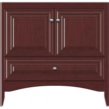 Strasser Woodenwork 35-004 - 36 X 21 X 34.5 Wallingford Town Vanity Classic Miter Dk Cherry 3 Drw