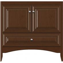 Strasser Woodenwork 34-855 - 36 X 18 X 34.5 Wallingford Town Vanity Classic Miter Pecan Cherry 3 Drw