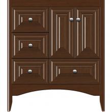 Strasser Woodenwork 36.417 - 30 X 18 X 34.5 Wallingford Vanity Classic Miter Pecan Cherry Lh