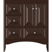 Strasser Woodenwork 34.122 - 30 X 18 X 34.5 Wallingford Vanity Classic Miter Choc Cherry Lh