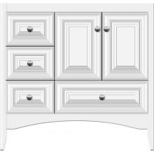 Strasser Woodenwork 34.190 - 36 X 18 X 34.5 Wallingford Vanity Classic Miter Sat White Lh