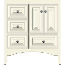 Strasser Woodenwork 34.232 - 30 X 21 X 34.5 Wallingford Vanity Classic Miter Sat Biscuit Lh