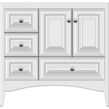 Strasser Woodenwork 37.141 - 36 X 18 X 34.5 Wallingford Vanity Classic Miter Powder Grey Lh