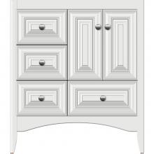 Strasser Woodenwork 37.144 - 30 X 21 X 34.5 Wallingford Vanity Classic Miter Powder Grey Lh