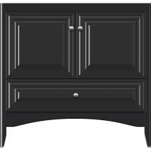 Strasser Woodenwork 34-864 - 36 X 18 X 34.5 Wallingford Town Vanity Classic Miter Sat Black 3 Drw