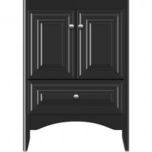 Strasser Woodenwork 34-519 - 24 X 21 X 34.5 Wallingford Town Vanity Classic Miter Sat Black 3 Drw