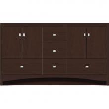 Strasser Woodenwork 45.105 - 60 X 18 X 34.5 Ravenna Vanity Slab Choc Cherry Db