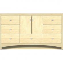 Strasser Woodenwork 45.904 - 60 X 21 X 34.5 Ravenna Vanity Slab Nat Maple Sb