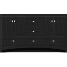 Strasser Woodenwork 42.792 - 60 X 18 X 34.5 Ravenna Vanity Slab Midnight Oak Db