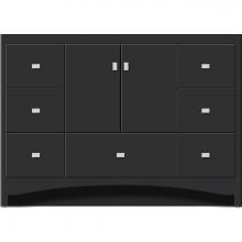 Strasser Woodenwork 45.952 - 48 X 21 X 34.5 Ravenna Vanity Slab Sat Black Sb