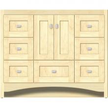 Strasser Woodenwork 43.162 - 42 X 18 X 34.5 Ravenna Vanity Shaker Nat Maple Sb