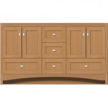 Strasser Woodenwork 43.511 - 60 X 18 X 34.5 Ravenna Vanity Shaker Nat Oak Db