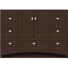 Strasser Woodenwork 42.432 - 48 X 21 X 34.5 Ravenna Vanity Shaker Choc Oak Sb