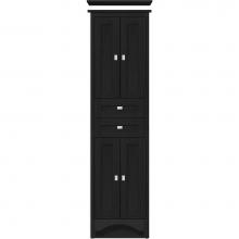 Strasser Woodenwork 42.521 - 19.5 X 21 X 70 Ravenna Linen Shaker Midnight Oak