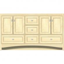 Strasser Woodenwork 44.538 - 60 X 18 X 34.5 Ravenna Vanity Deco Miter Nat Maple Db