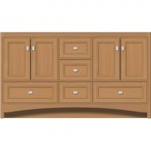 Strasser Woodenwork 44.506 - 60 X 21 X 34.5 Ravenna Vanity Deco Miter Nat Oak Db