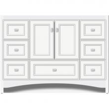 Strasser Woodenwork 44.568 - 48 X 18 X 34.5 Ravenna Vanity Deco Miter Sat White Sb