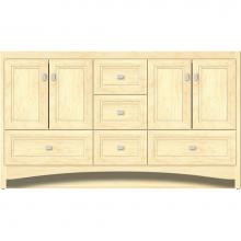 Strasser Woodenwork 43.660 - 60 X 21 X 34.5 Ravenna Vanity Ogee Miter Nat Maple Db