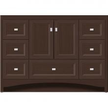 Strasser Woodenwork 43.731 - 48 X 18 X 34.5 Ravenna Vanity Ogee Miter Choc Oak Sb