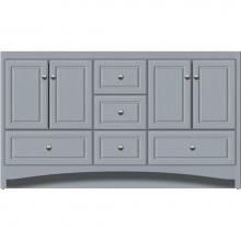 Strasser Woodenwork 41.486 - 60 X 21 X 34.5 Ravenna Vanity Ultra Silver Oak Db