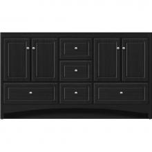 Strasser Woodenwork 41.665 - 60 X 18 X 34.5 Ravenna Vanity Ultra Midnight Oak Db