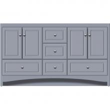 Strasser Woodenwork 41.659 - 60 X 18 X 34.5 Ravenna Vanity Ultra Sat Silver Db