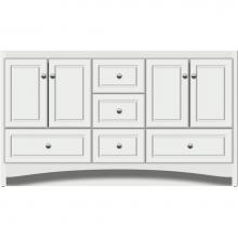 Strasser Woodenwork 41.661 - 60 X 18 X 34.5 Ravenna Vanity Ultra Powder Grey Db