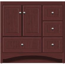 Strasser Woodenwork 42.195 - 36 X 18 X 34.5 Ravenna Vanity Beaded Dk Cherry Rh