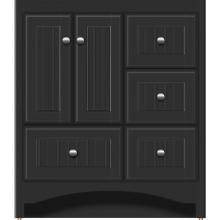 Strasser Woodenwork 42.962 - 30 X 18 X 34.5 Ravenna Vanity Beaded Sat Black Rh