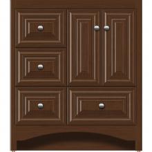 Strasser Woodenwork 42.718 - 30 X 18 X 34.5 Ravenna Vanity Classic Miter Pecan Cherry Lh