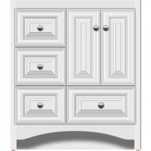 Strasser Woodenwork 42.700 - 30 X 21 X 34.5 Ravenna Vanity Classic Miter Powder Grey Lh