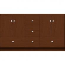 Strasser Woodenwork 26.737 - 60 X 18 X 34.5 Montlake Vanity Slab Pecan Cherry Db