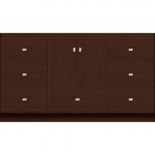 Strasser Woodenwork 25.225 - 60 X 21 X 34.5 Montlake Vanity Slab Choc Cherry Sb