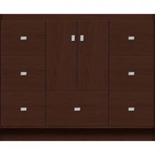 Strasser Woodenwork 25.111 - 42 X 18 X 34.5 Montlake Vanity Slab Choc Cherry Sb