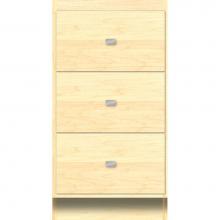Strasser Woodenwork 25.339 - 18 X 21 X 34.5 Montlake Drawer Bank Slab Nat Maple