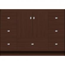 Strasser Woodenwork 26.982 - 48 X 21 X 34.5 Montlake Vanity Slab Choc Oak Sb