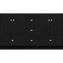 Strasser Woodenwork 27.225 - 60 X 18 X 34.5 Montlake Vanity Slab Midnight Oak Db