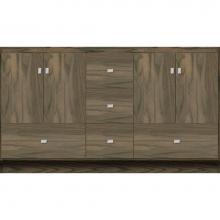 Strasser Woodenwork 31-714 - 60 X 18 X 34.5 Montlake Vanity Slab Dusky Oak Db