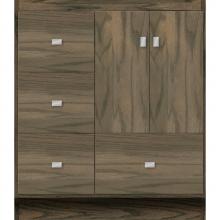 Strasser Woodenwork 31-416 - 30 X 18 X 34.5 Montlake Vanity Slab Dusky Oak Lh