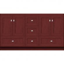 Strasser Woodenwork 23.110 - 60 X 18 X 34.5 Montlake Vanity Shaker Dk Cherry Db